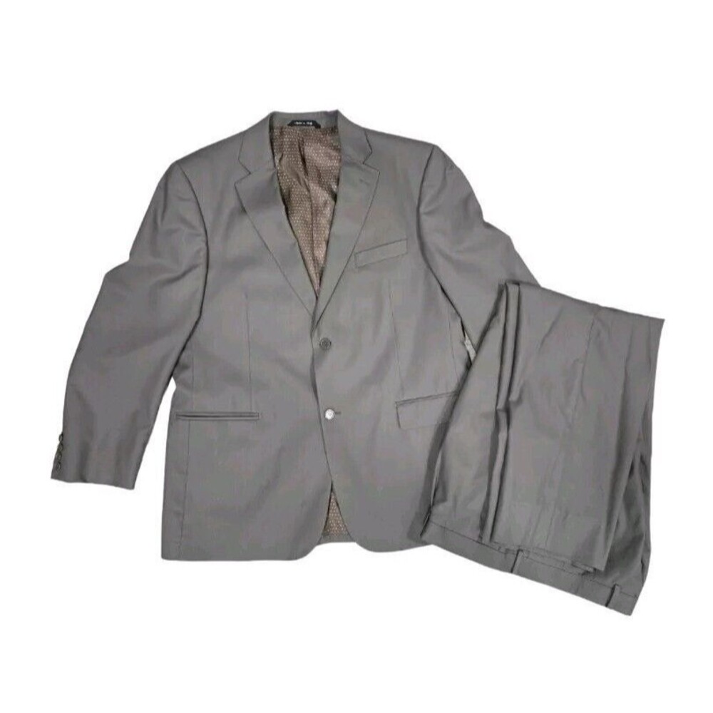 Karako Super 140 Wool Brown Mens 2 Piece Dress Suit Styled In Italy Size 42R